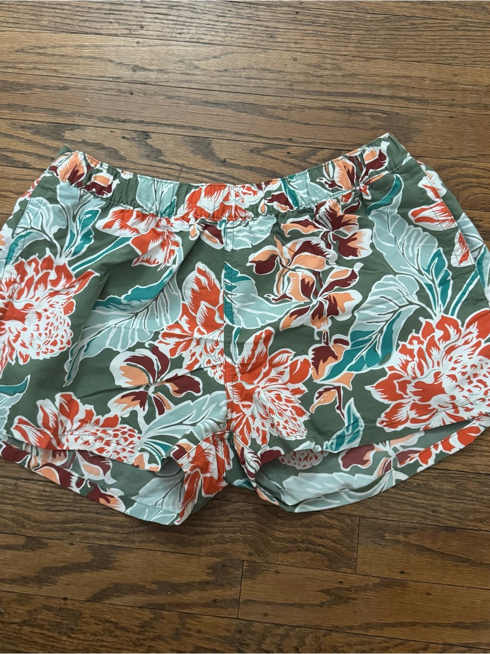 Patagonia Barely Baggies Shorts 2.5” Manoa: Camp Green L EUC